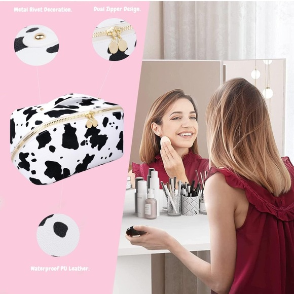 Large Capacity Travel Makeup Bag,Waterproof Portable Travel Cosmetic Bags - Picture 5 of 11